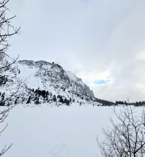 Zamrznuté Popradské pleso